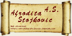 Afrodita Stojković vizit kartica